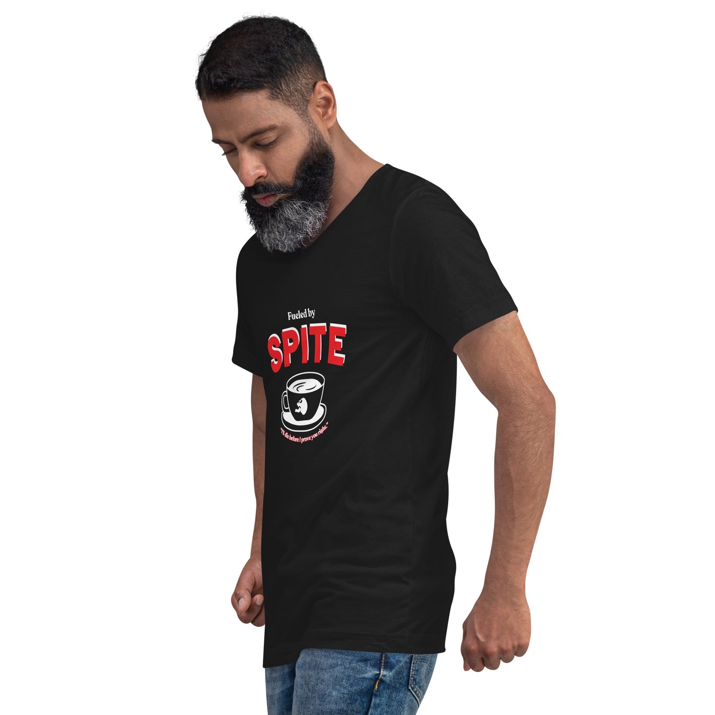 Fueled by Spite Unisex Short Sleeve V-Neck T-Shirt